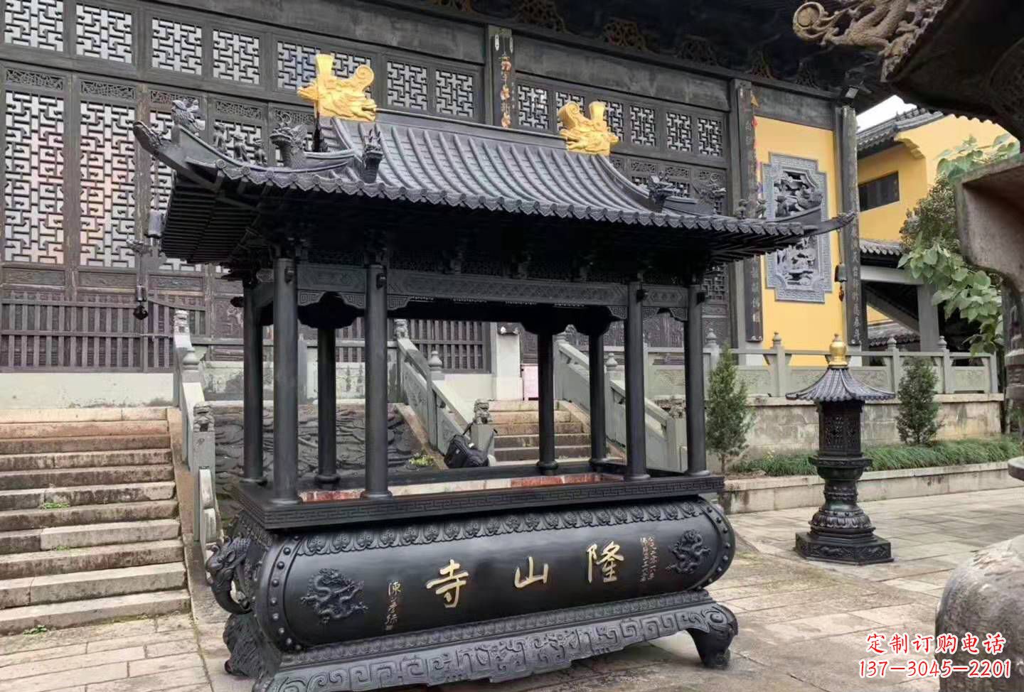 福建铜雕香炉寺庙景观户外摆件