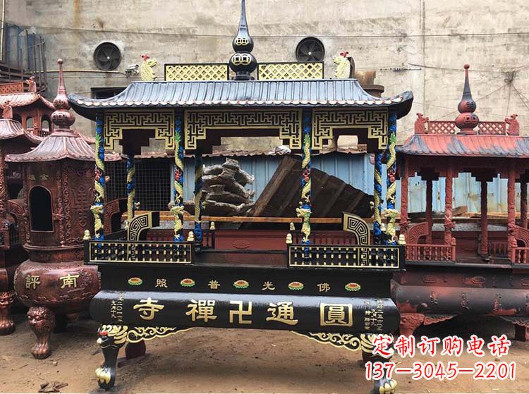 福建铜雕像铁香炉