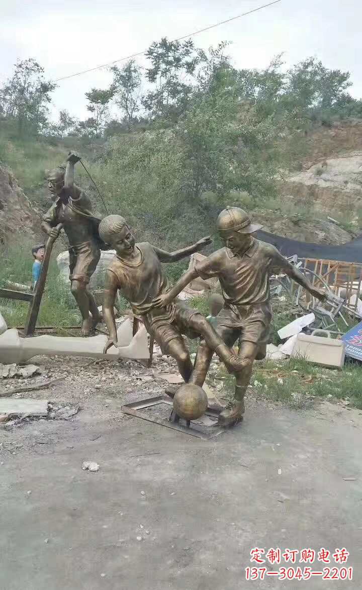 福建铜雕小孩童趣人物雕塑