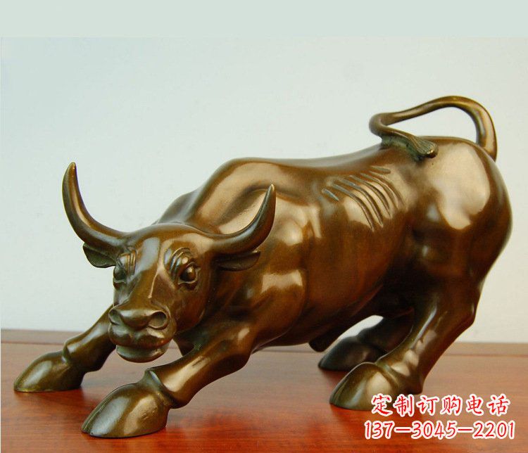 福建铜雕小区动物牛摆件