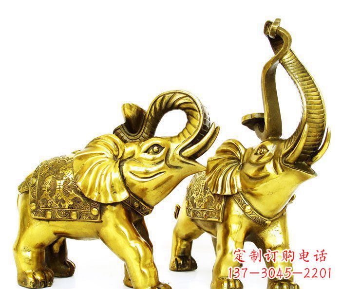 福建铜雕小象公园动物雕塑