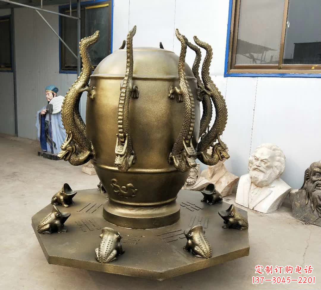 福建铜雕校园景观地动仪