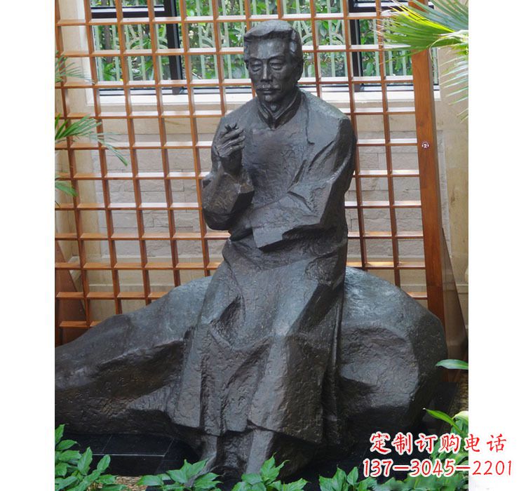 福建铜雕校园名人鲁迅