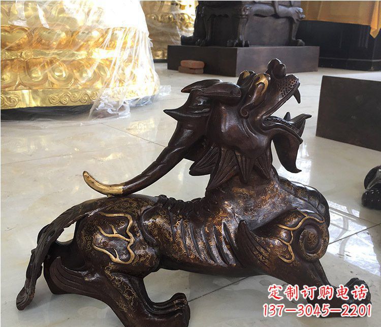 福建铜雕招财辟邪貔貅雕塑摆件
