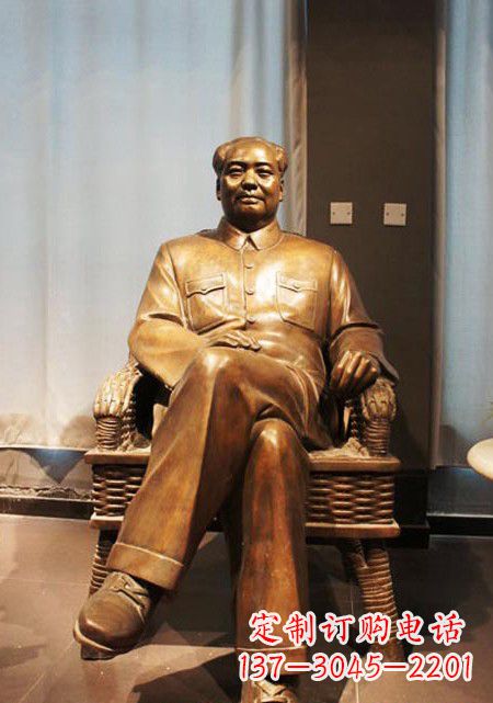 福建伟大的主席铜雕像