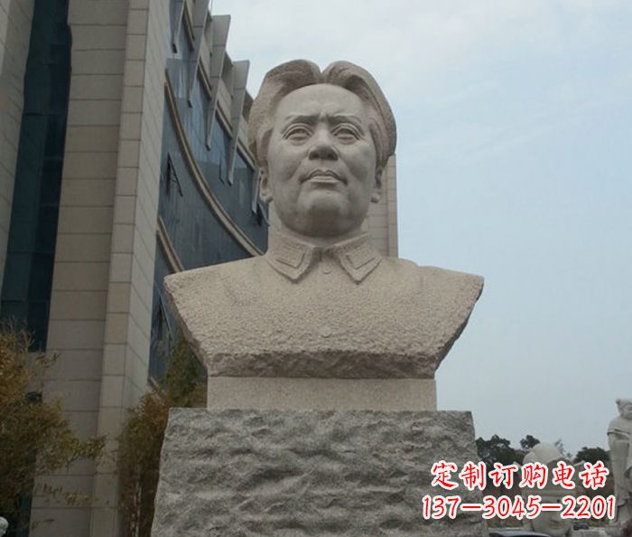 福建伟人毛泽东胸像石雕