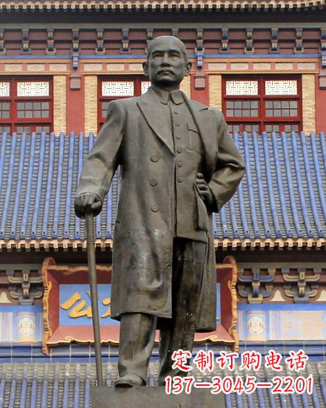 福建伟人孙中山先生铜雕像