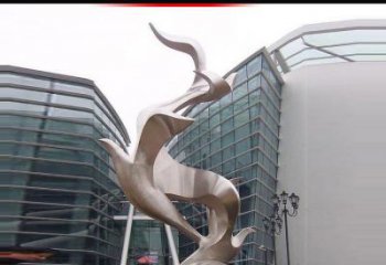 福建不锈钢雄鹰雕塑，永久定制精美景观