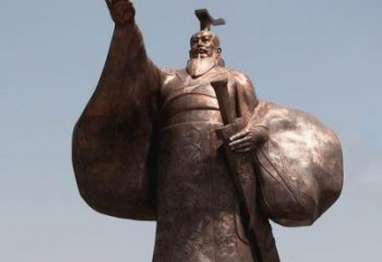 福建秦始皇铜雕精美塑像，让历史回溯至您身边