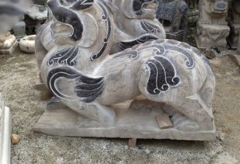 福建手工精雕青石貔貅雕塑