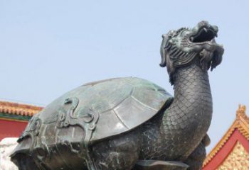 福建青铜龙雕塑，象征传统文化之美