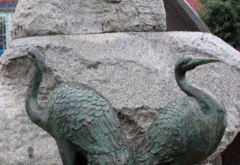 福建青铜仙鹤公园动物雕塑--令人叹为观止的完美艺术品