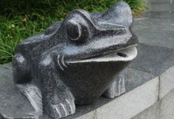 福建活力四射的青蛙喷水雕塑
