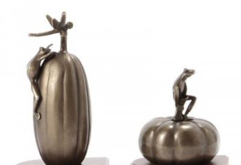 福建艺术青蛙铜雕：真实逼真可爱