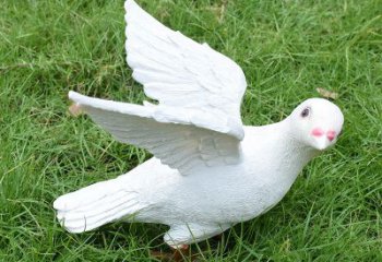福建象征和平的少女和平鸽雕塑
