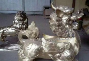 福建中领雕塑：貔貅铜雕精致雕塑