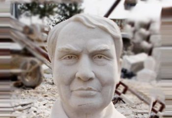 福建石雕爱迪生胸像雕塑