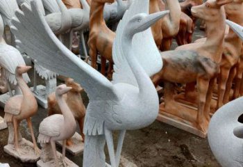 福建丹顶鹤雕塑，令您汲取自然之美
