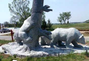 福建欧洲风格狗熊公园雕塑