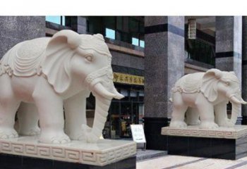 福建最佳选择——石雕酒店大象雕塑