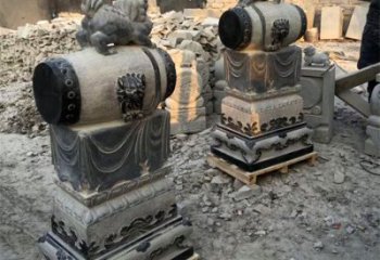 福建定制大象雕塑石雕门墩，传承中国古典文化