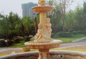 福建石雕喷泉龙头——美观优雅的水景定制