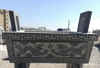 福建寺庙墓地祭祀四足方鼎，青石仿古石雕香炉