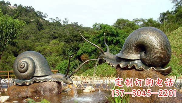 福建蜗牛公园动物铜雕