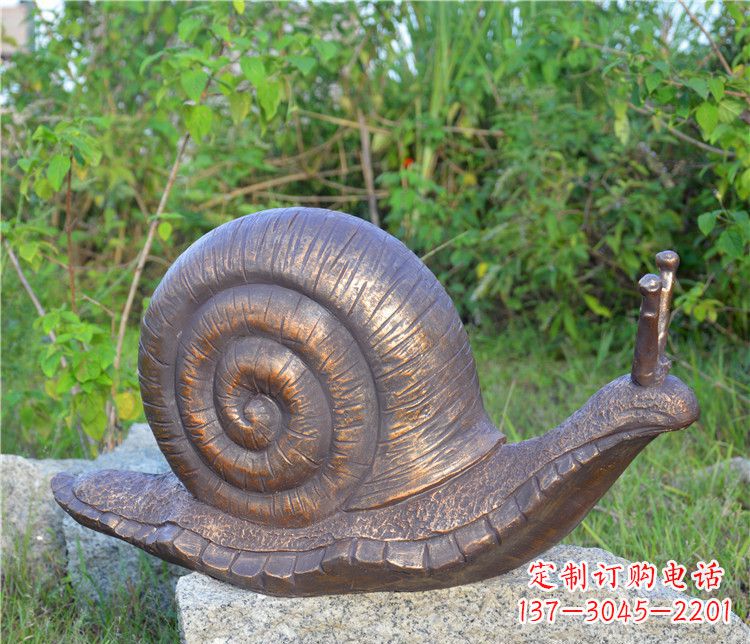 福建蜗牛铜雕塑
