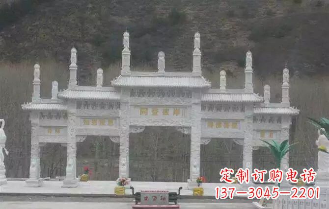 福建五门牌坊石雕 (2)