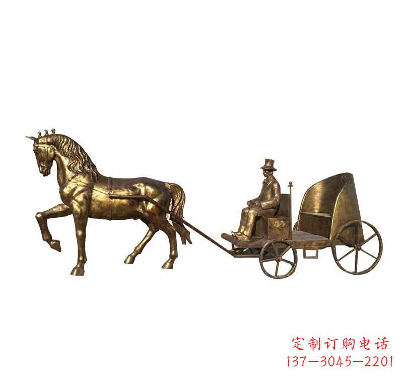 福建西方马车铜雕