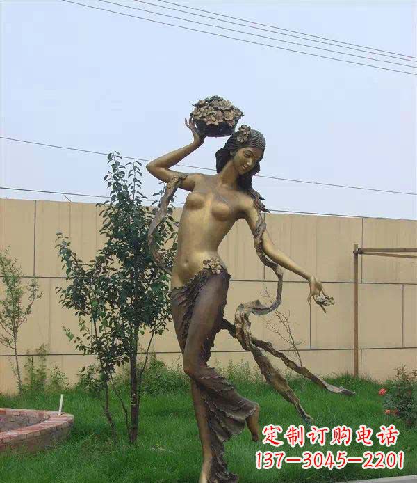 福建西方美女公园人物铜雕