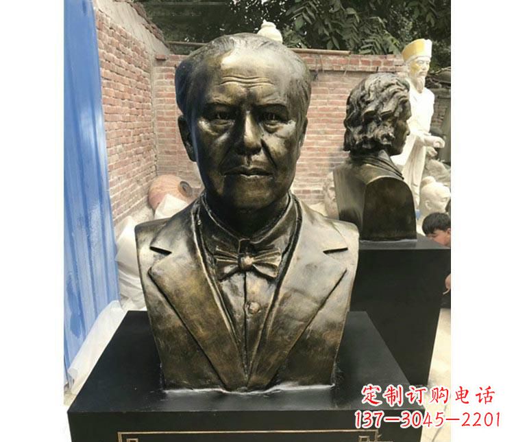 福建西方名人爱迪生胸像铜雕