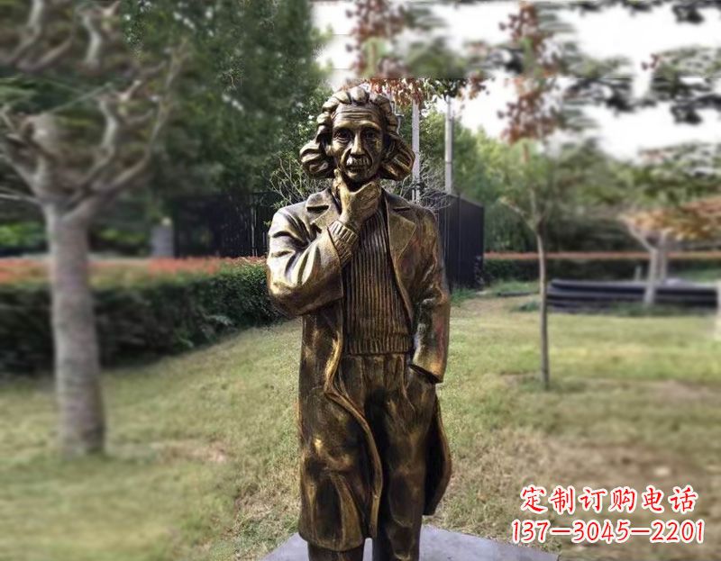福建西方名人爱因斯坦铜雕