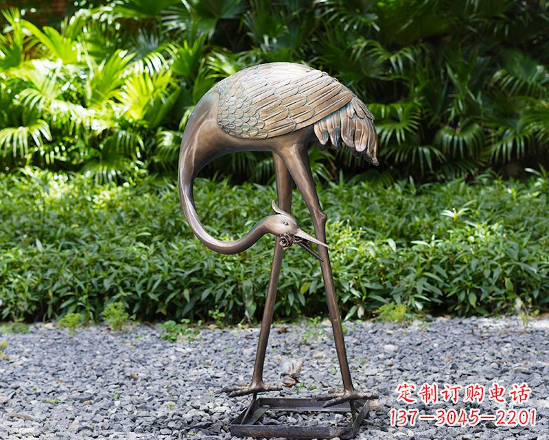 福建仙鹤雕塑喷泉