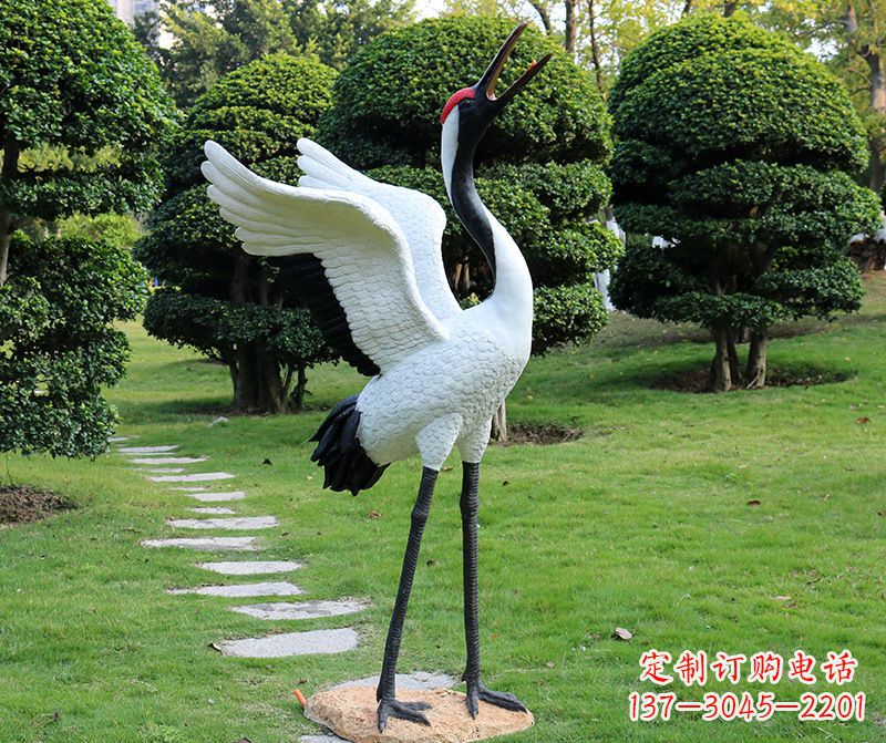 福建仙鹤金属雕塑
