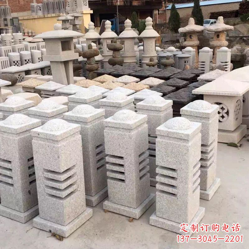 福建现代简约石雕灯笼