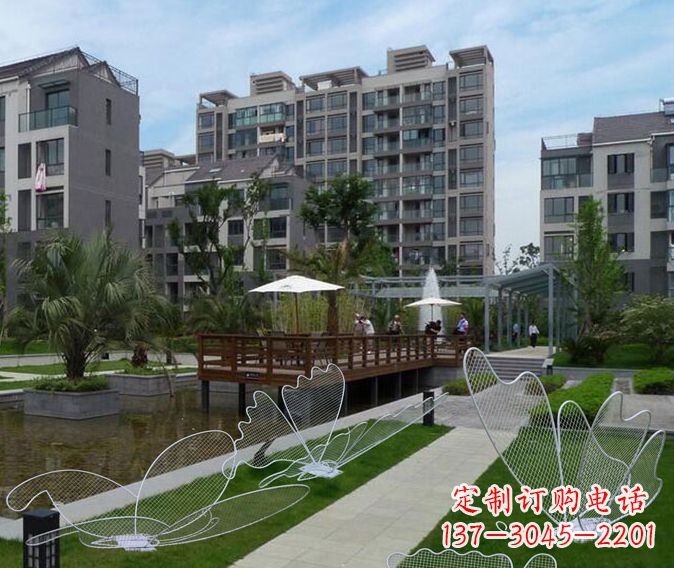 福建小区不锈钢镂空蝴蝶雕塑