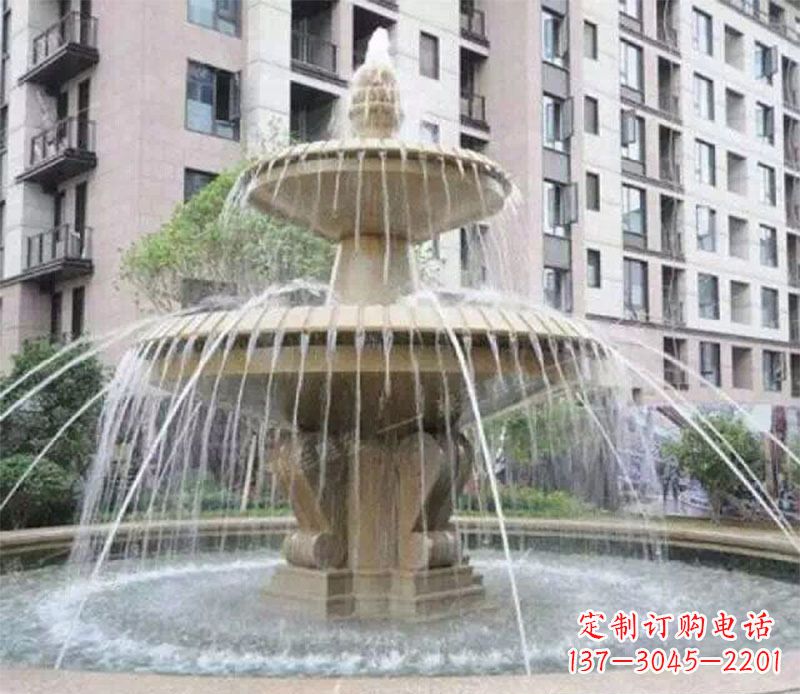 福建小区大型喷泉景观石雕