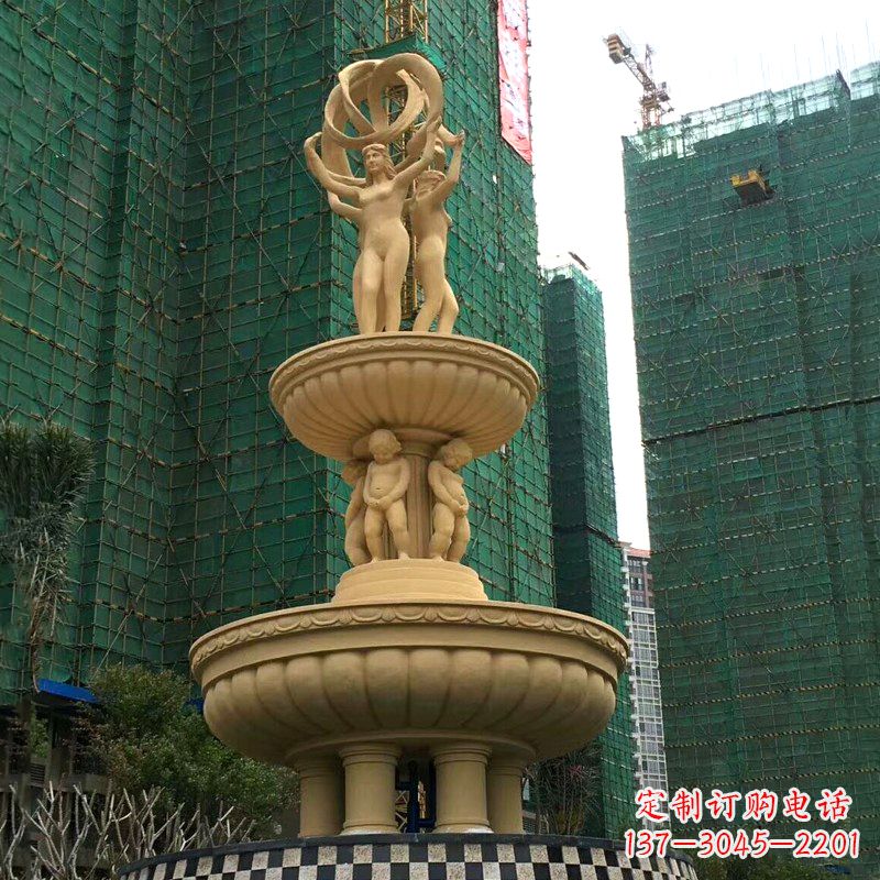 福建小区大型欧式人物景观喷泉