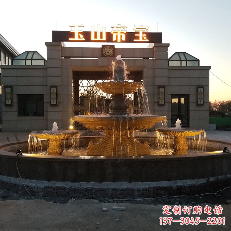 福建小区广场欧式水景石雕喷泉