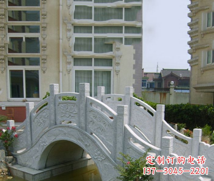 福建小区景观大理石拱桥 (2)