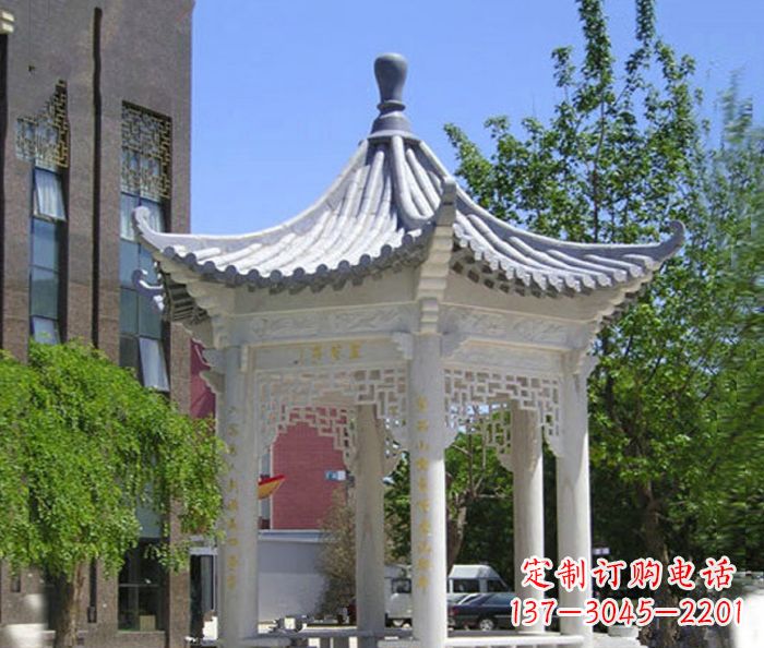 福建小区景观大理石凉亭