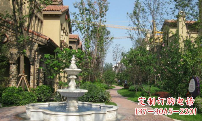 福建小区景观大理石喷泉石雕 (5)