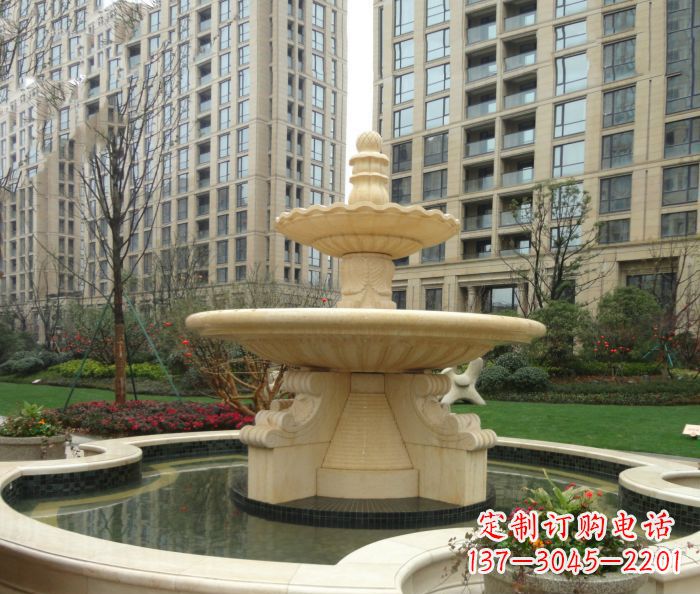 福建小区景观大理石喷泉石雕 (8)