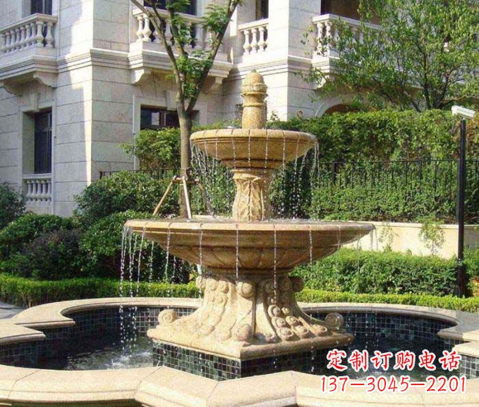 福建小区景观大型喷泉石雕 (2)