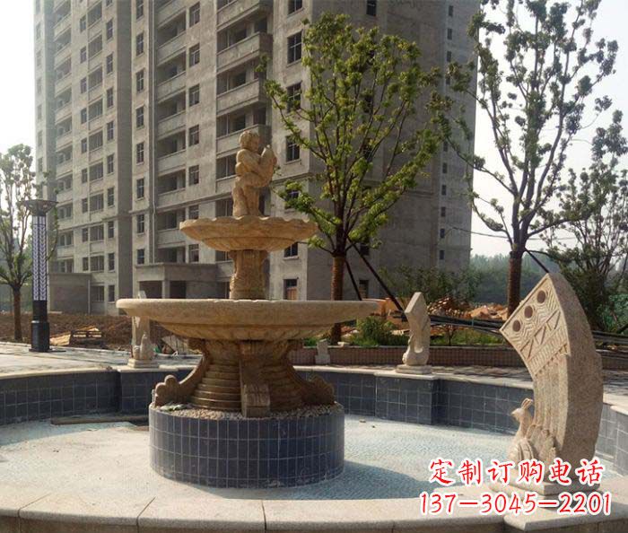 福建小区景观大型喷泉石雕