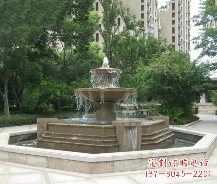 福建小区景观大型喷泉石雕 (7)