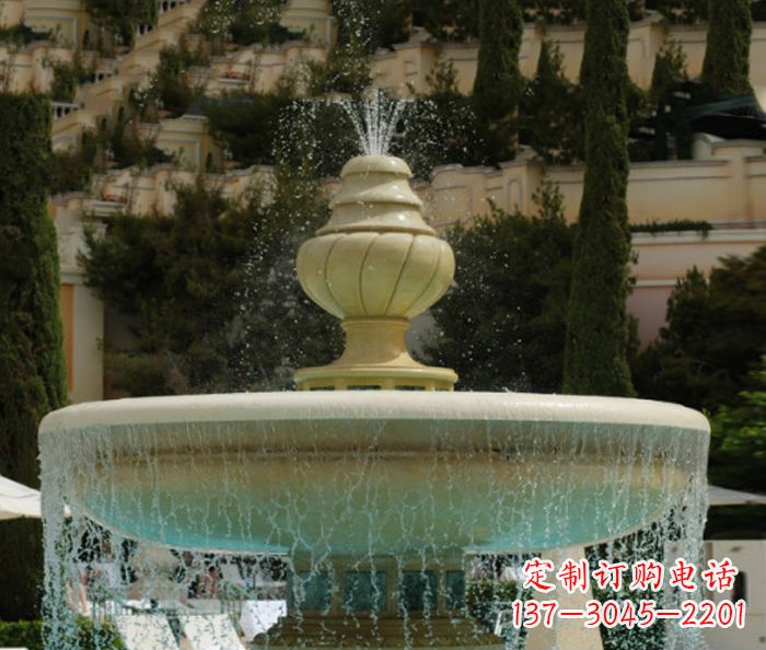 福建小区景观多层喷泉石雕_2