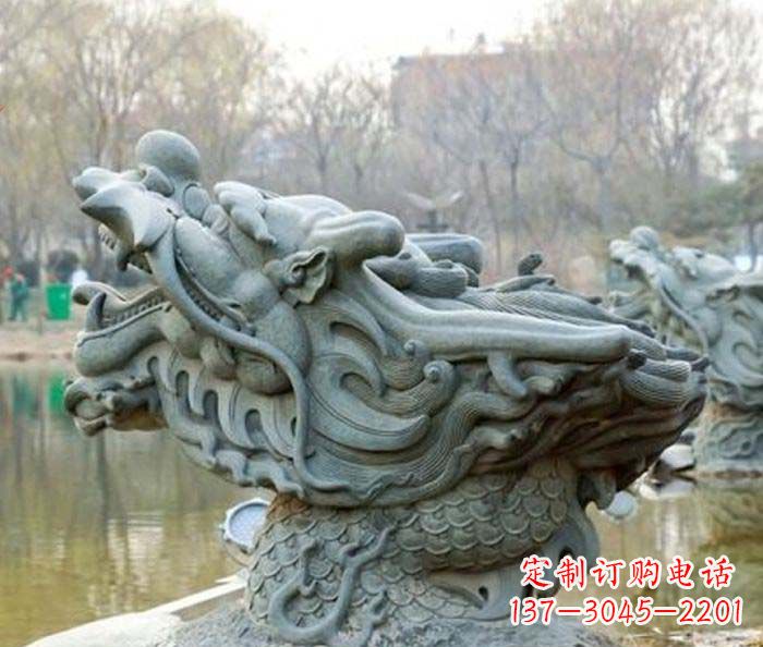 福建小区景观龙头喷泉石雕